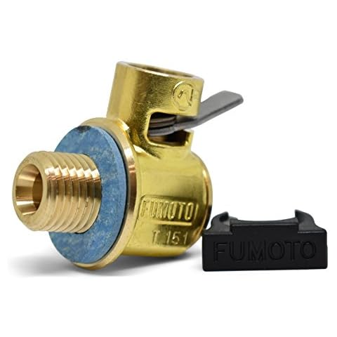 Fumoto Original F-106 with LC-10 Lever Clip F-Series Engine Oil Drain Valve, 1 Pack, Gold Cover