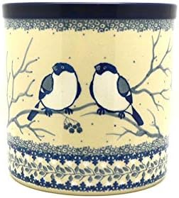 Polish Pottery Utensil Holder - Unikat Signature U4830