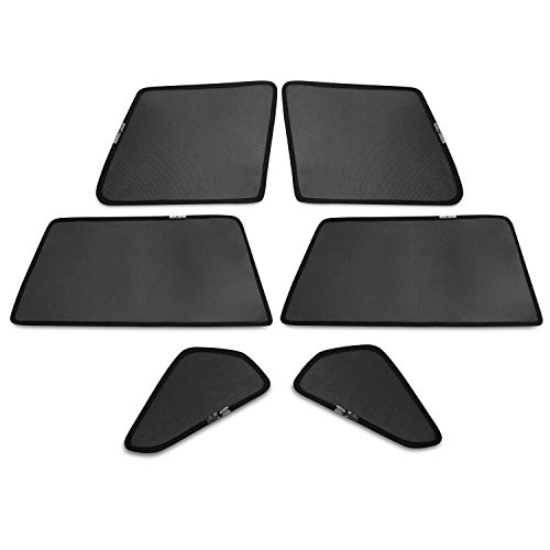 LFOTPP Autozonwering voor Jeep Compass, magnetische zonneklep, auto baby accessoires, 6 stuks