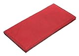 Paul & Taylor Red Leather Checkbook Cover Bifold Wallet