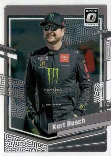 2024 Donruss Racing Optic #40 Kurt Busch Monster/23XI Racing/Toyota Officially Licensed Panini NASCAR Trading Card (Stock Photo may be shown, Near Mint to Mint Condition)