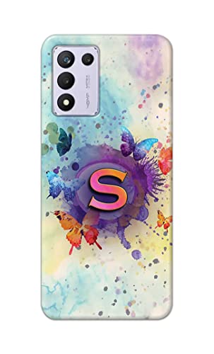 Image of PRINTFIDAA� Printed Hard Back Cover Case for Realme 9 5G Speed Edition | Realme 9 5G SE | Realme 9 SE 5G Back Cover (Alphabet S) -2808