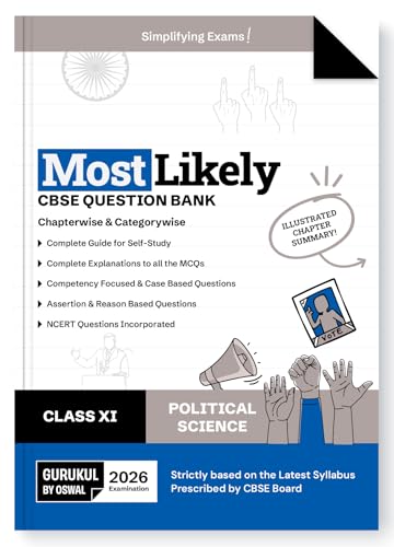 Gurukul By Oswal Political Science Most Likely CBSE Question Bank...