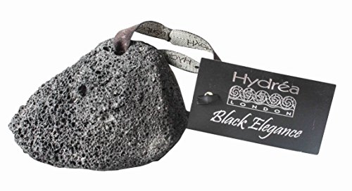 Hydrea London Natural Volcanic Pumice Stone (Black) – Callus Remover for Feet & Hands | Hard Skin & Dead Skin Exfoliator | Foot Care Pedicure Tool
