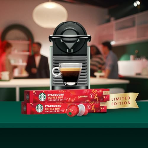 STARBUCKS Toffee Nut Flavoured Coffee by Nespresso, Helle Röstung, Kaffeekapseln 6 x 10 (60 Kapseln)