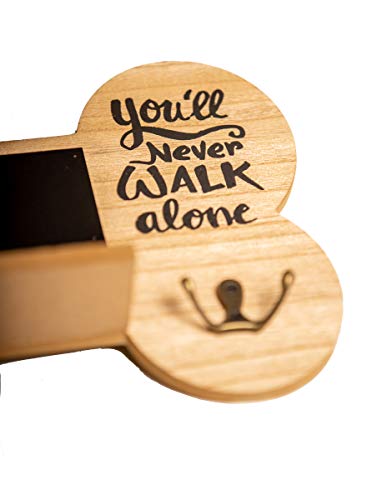 Emotiset hölzerne Wandaufhänger mit 6 Haken Ideal für hängende Leinen und Zubehör für Ihren Hund oder Pet.Customizable mit Chalkboard enthält Kreide marker.Gift Tierliebhaber.