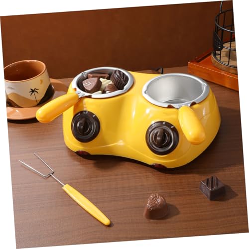 Máquina de fundir chocolate eléctrica 110V en amarillo miniatura 5