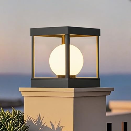 Farolas exteriores modernas e impermeables con cableado fijo E26 para terrazas 3