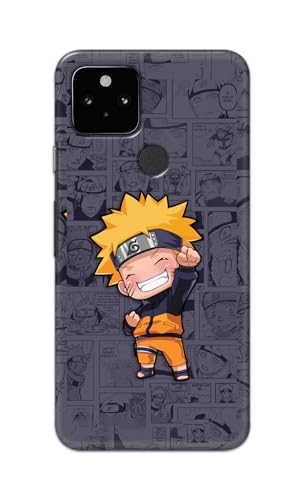 Image of Plastic Printfidaa Printed Hard Back Cover Case For Google Pixel 5 Back Cover (Famous Anime Cartoon Character) -112, Multicolor