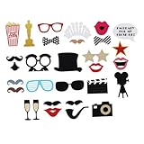 Accessoire de nœud pour selfie : l'ensemble comprend différents accessoires photo à motifs créatifs afin que vous puissiez en choisir un en fonction besoins.