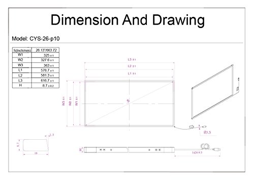 Image of Chengying 26 inch Multi-Touch 10 Point Infrared Touch Frame, ir Touch Panel, Infrared Touch Screen Overlay
