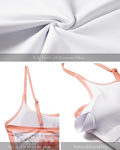 Image of Narecte Sexy One Piece Bathing Suit for Women Tummy Control High Cut One Piece Swimsuit Womens