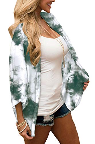 Image of CASURESS Women's Cardigan-Sheer Kimono Loose Summer Floral Print Cover Ups