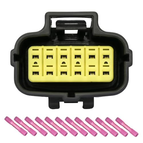 GROBARPART Neutral Safety Switch Connector Wiring Harness Pigtail Plug Wire Fit for Ford Mustang 1998-04, Ranger 1997-11, Fit for F-150 E-150 E-250 1997-14, E-350 1998-14, Expedition 1997-06