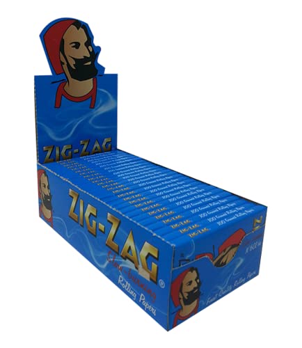 papier à rouler zig zag bleu x25