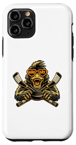 Funny Hockey Duck Game Day Vintage Shirt Fans �X�}�z�P�[�X iPhone 11 Pro �p