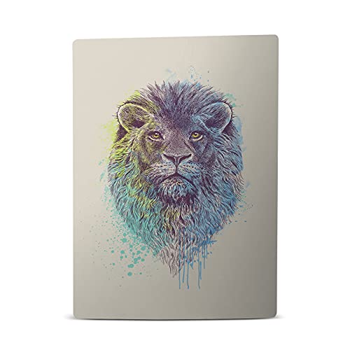 Head Case Designs Officially Licensed Rachel Caldwell Lion Art Mix Vinyl Faceplate Sticker Gaming Skin Case Cover Compatible With Sony Playstation 5 Ps5 Disc Edition Console & Dualsense Controller #TOP1