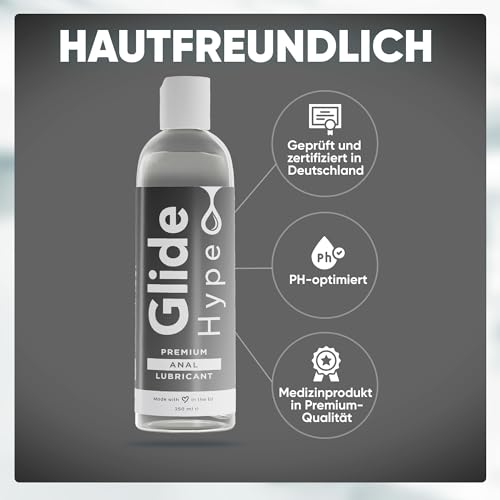 Gleitgel auf Wasserbasis von GlideHype für analen Gebrauch