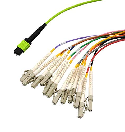 L-COM - MPM12OM5-FLCR-05 - Fibre Cord, MPO Plug-LC, MM, 500MM