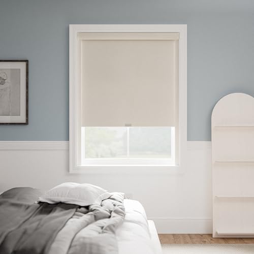 Lumino Blackout Roller Shade Side Tracks, 68" L Jasper Cream miniatura 5