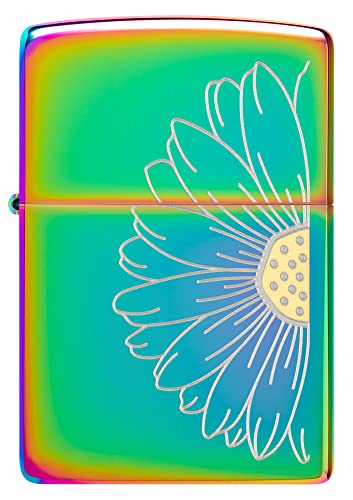 Image of Zippo Unisex-Adult Flower Lighters, Multi Color Two Tone Daisy