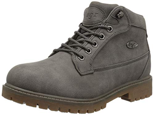 Bota feminina Lugz Mantle Mid Fashion, Charcoal/Gum, 8.5