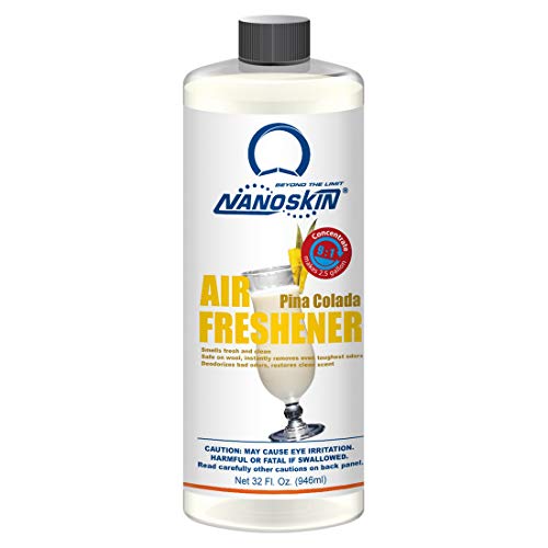 Image of Nanoskin Concentrated Air Freshener - PINA COLODA - Emits Fragrant Scent with Odor Eliminator into The Air to Freshen Interior | Adjustable Dilution up to 9:1 | For Automotive, Home, Office & More