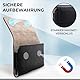 XiRRiX Handy Gürteltasche - universal quer Handytasche Größe 3XL - speziell für Herren Designed - Gürtel Handy Tasche mit Fester Gürtelschlaufe - Leder Smartphonetasche in schwarz