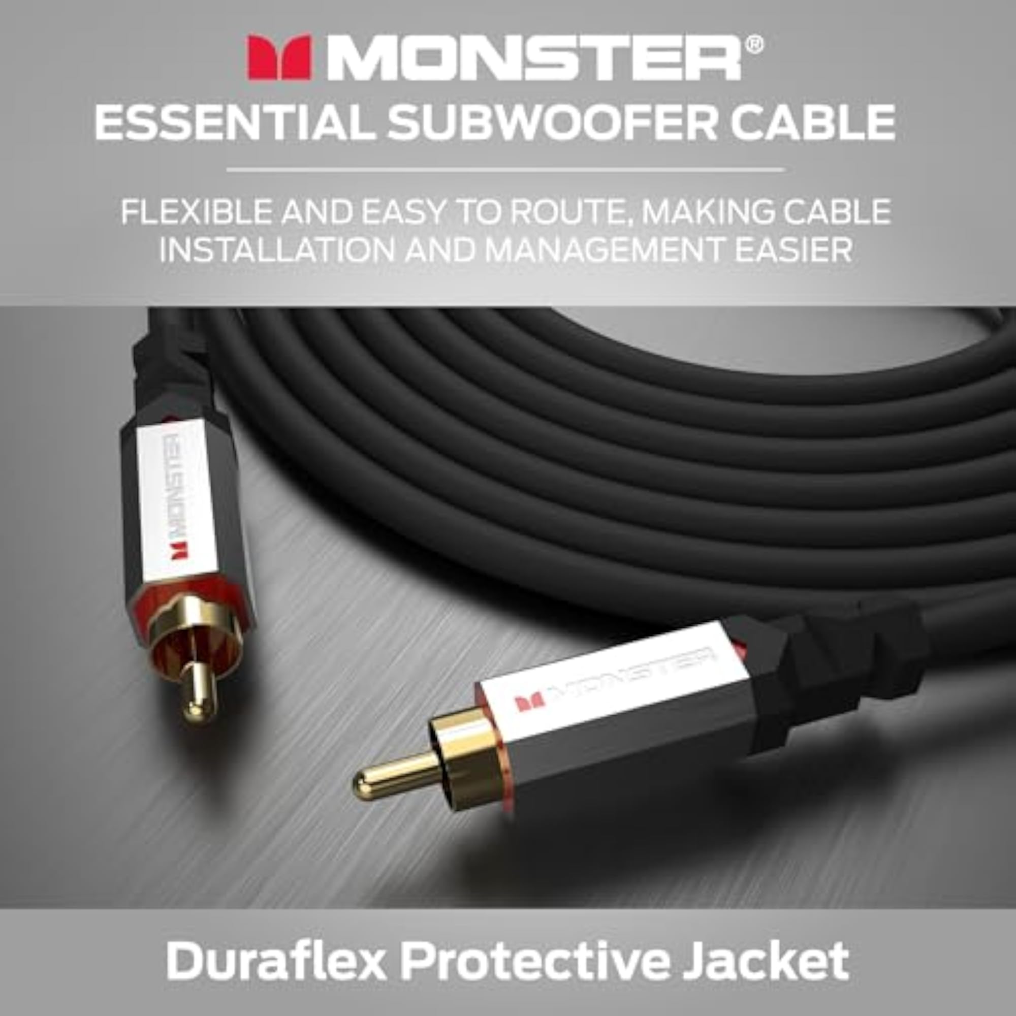 Essentials Subwoofer Cable - Optimized RCA Cable
