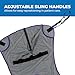 Patient Aid Full Body Mesh Commode Patient Lift Sling, 350lb Weight Capacity (Large)