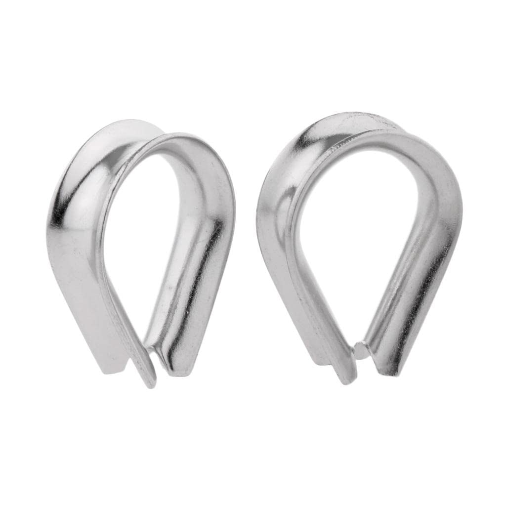 Bnf® 2 Pieces Stainless Steel Heart Shaped Cable Thimbles Wire Rope Fitting 3mm|Home & Garden | Home Improvement | Building & Hardware | Other Home Building & Hardware