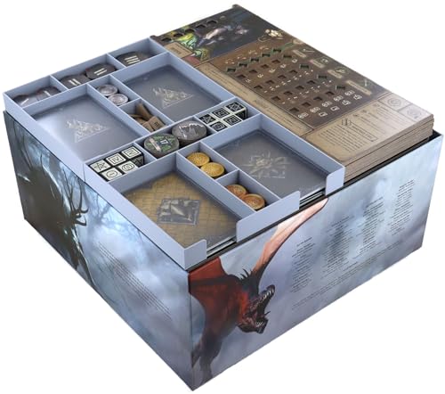 Feldherr Schaumstoff-Set mit Organizer kompatibel mit The Witcher: Old World - Deluxe Edition - Brettspielbox - Sortierhilfe + Schutz für Miniaturen + Zubehör - ORG251
