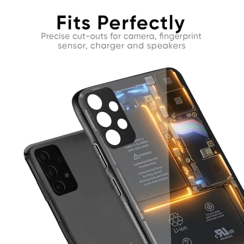 Image of Designer Tempered Glass Back Case Cover Compatible with OnePlus Nord 5 5G | Glow Up Skeleton