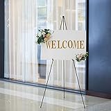 Efavormart 65' Black Metal Easel Stand - Collapsible Tripod Stand - Perfect for Wedding Ceremonies,...