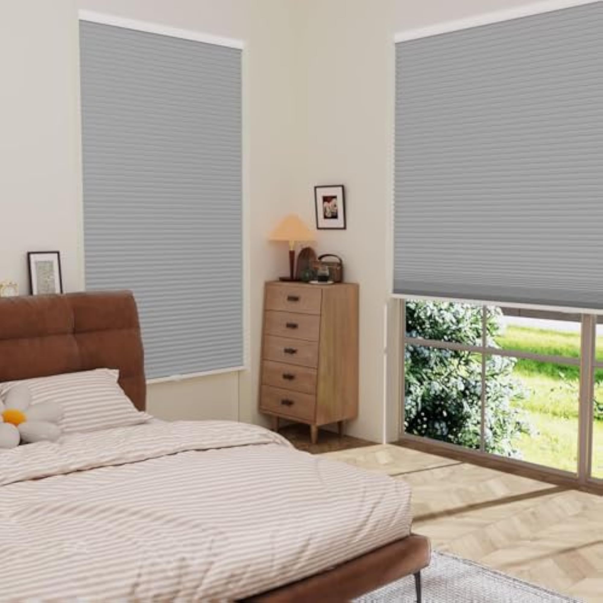 Custom Cordless Blackout Cellular Shades for Windows