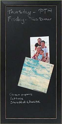 Designovation Wyeth Framed Magnetic Chalkboard, Black #TOP5
