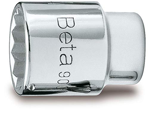 Beta 9000164 Model 900 MB7 Bi-hex Hand Sockets, 1/4 Drive, 7mm, White
