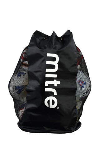 Mitre Mesh Ball Sack - 12 Balls, Black by Mitre