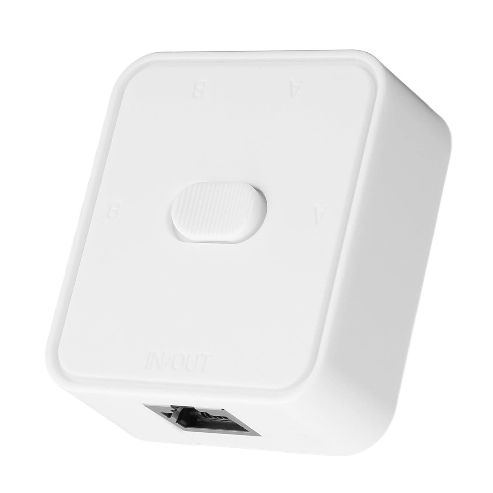 Yoidesu 2 Port Gigabit Unmanaged Ethernet Network Switch, Ethernet Splitter 10/100/1000Mbps 2 in 1 Out 1 in 2 Out Extender Switch RJ45 Network