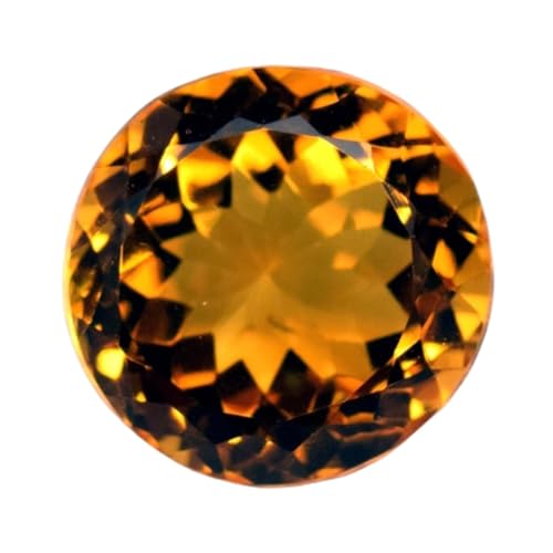 Citrine naturelle pour fabrication bijoux bague pendentif collier pierre ronde 15mm