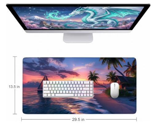 Mouse pad maison grand format sous main bureau caoutchouc antidérapant - 2