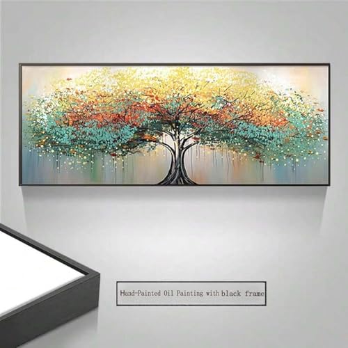 Peinture à l'huile abstraite de grand format avec toile premium