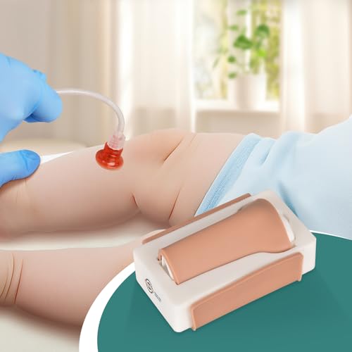 Image of Intraosseous (IO) Access Trainer with Skin Pad, Pediatric Intraosseous (IO) Tibia Trainer, Infant Tibial IO Trainer for Medical Education