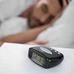 Equity 31003 LCD Snooze Alarm Clock, Black - Image 2