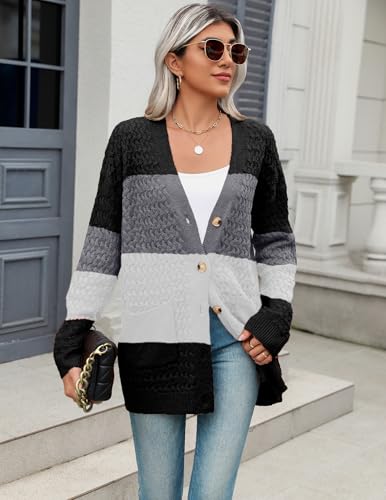 Image of Zeagoo Cardigan Sweaters for Women Long Sleeve Fall Clothes Button Down Top