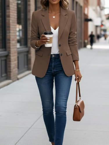 Mina Self Women's Business Casual Blazer Slim Fitted Lightweight Jacket - Image 5