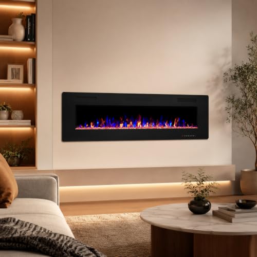 Image of GarveeTech 42inch Electric Fireplace Recessed and Wall Mounted