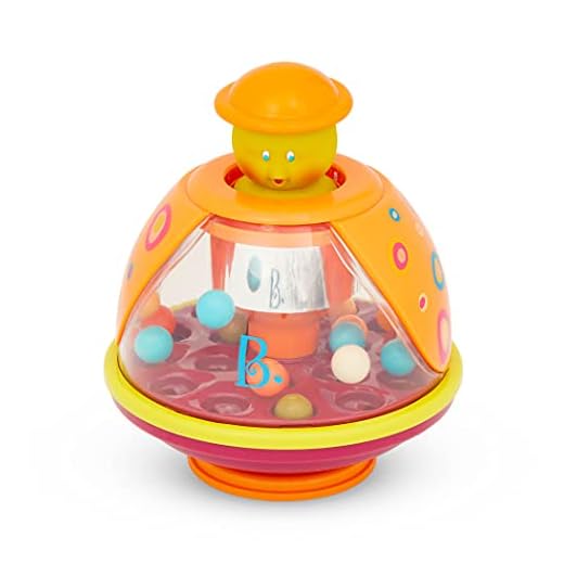 B. toys – Poppitoppy – Ball Popper Toy Tumble Top – Spinning Toys for Toddlers 1 Year +