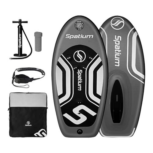 Hydrofoil Board for Surfing Inflatable Hydrofoil Surfboard Non Electric Inflatable Wingfoil Board Wakeboard SUP Paddle Board Hydrofoil Board Surfboard Dark Gray 120L