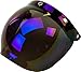 GMAX Bubble 3-Snap Flip-Up Shield Street Motorcycle Helmet Accessories - Blue Iridium/One Size
